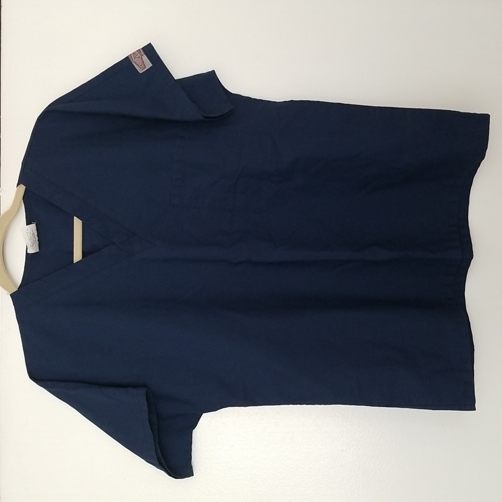 ScrubZone by Landau - Scrub top, Small, Navy blue